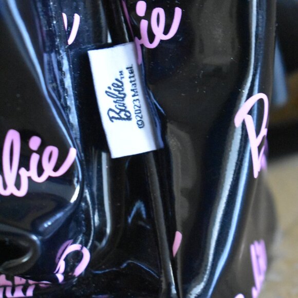 LIMITED EDITION Barbie X Miniso LOGO PRINT Backpack Black Pink Women's Bag - Picture 5 of 16